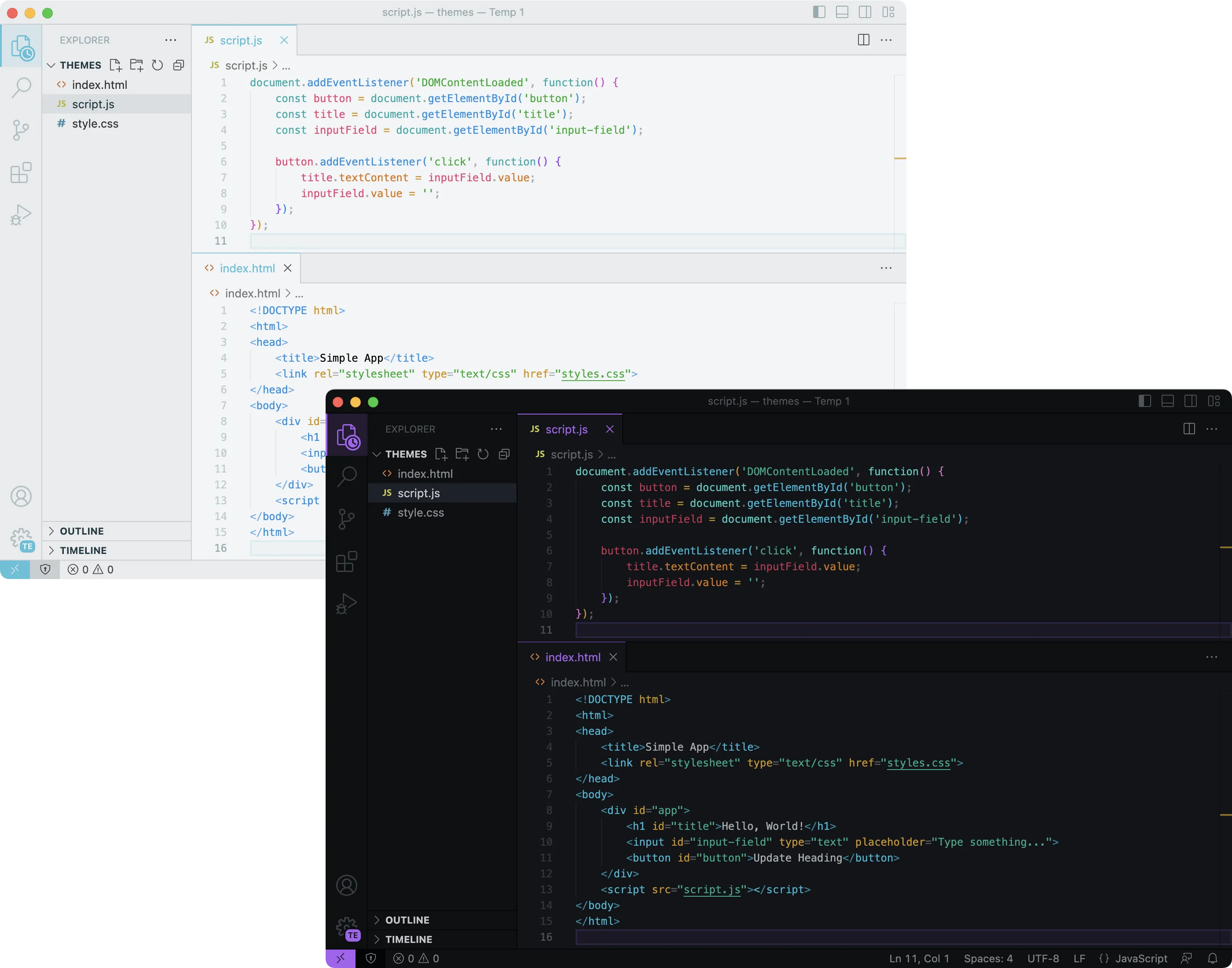 Bearded VSCode theme