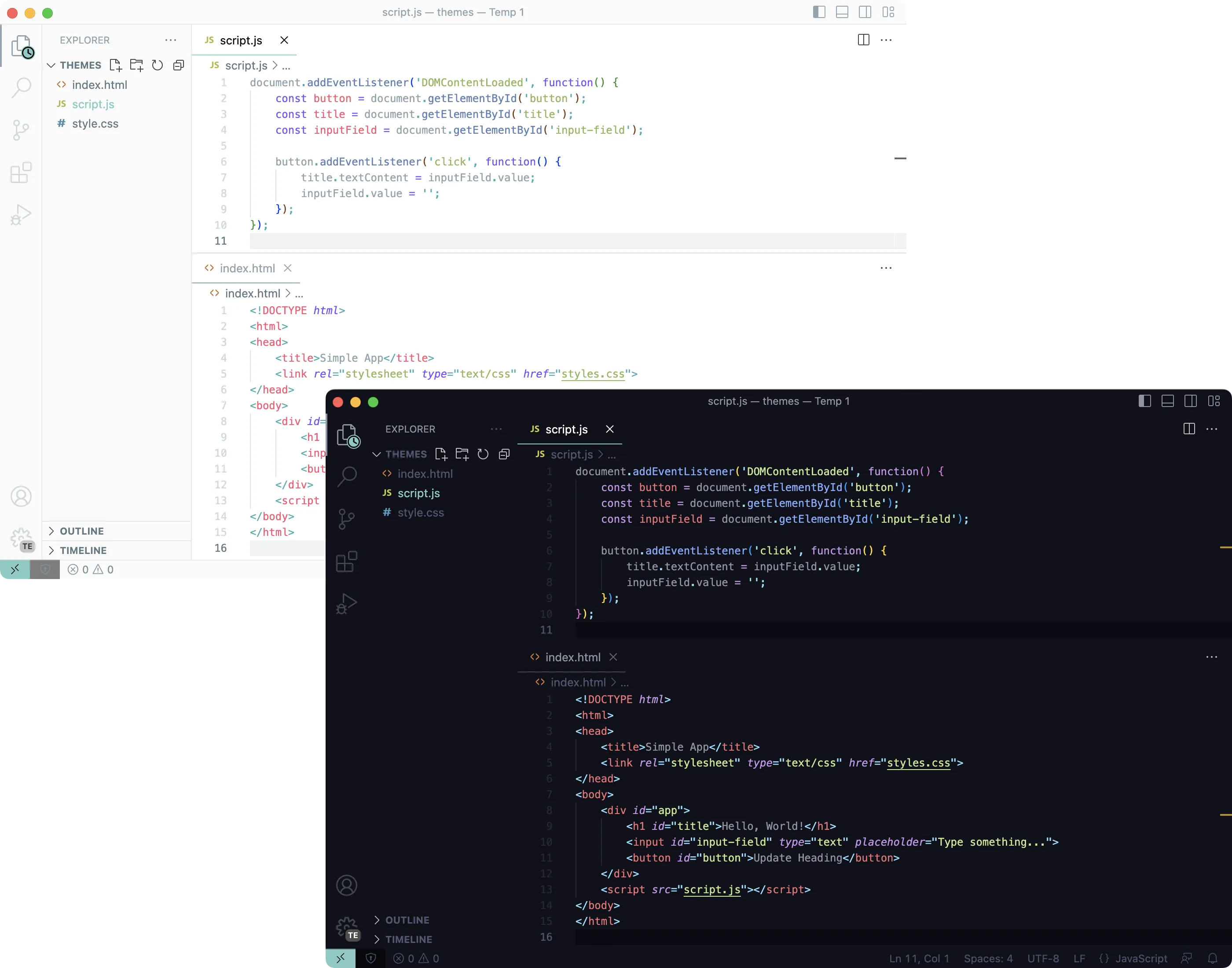 Community Material VSCode Theme