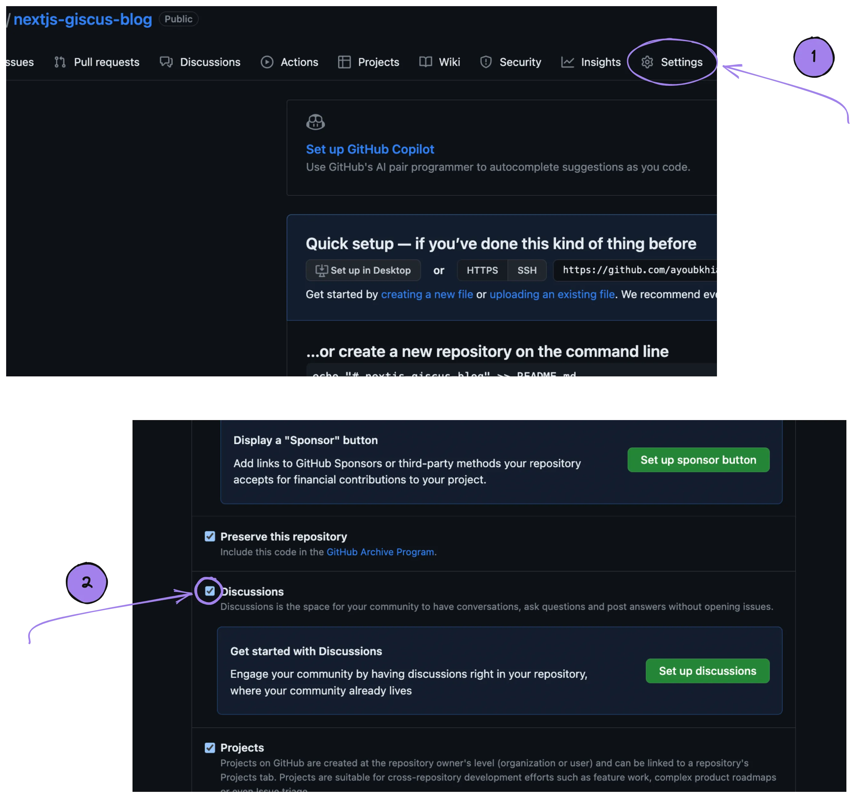 Enable GitHub Discussions